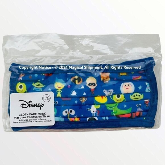 Disney Parks - Face Mask - Pixar Chibi Characters - Picture 1 of 4
